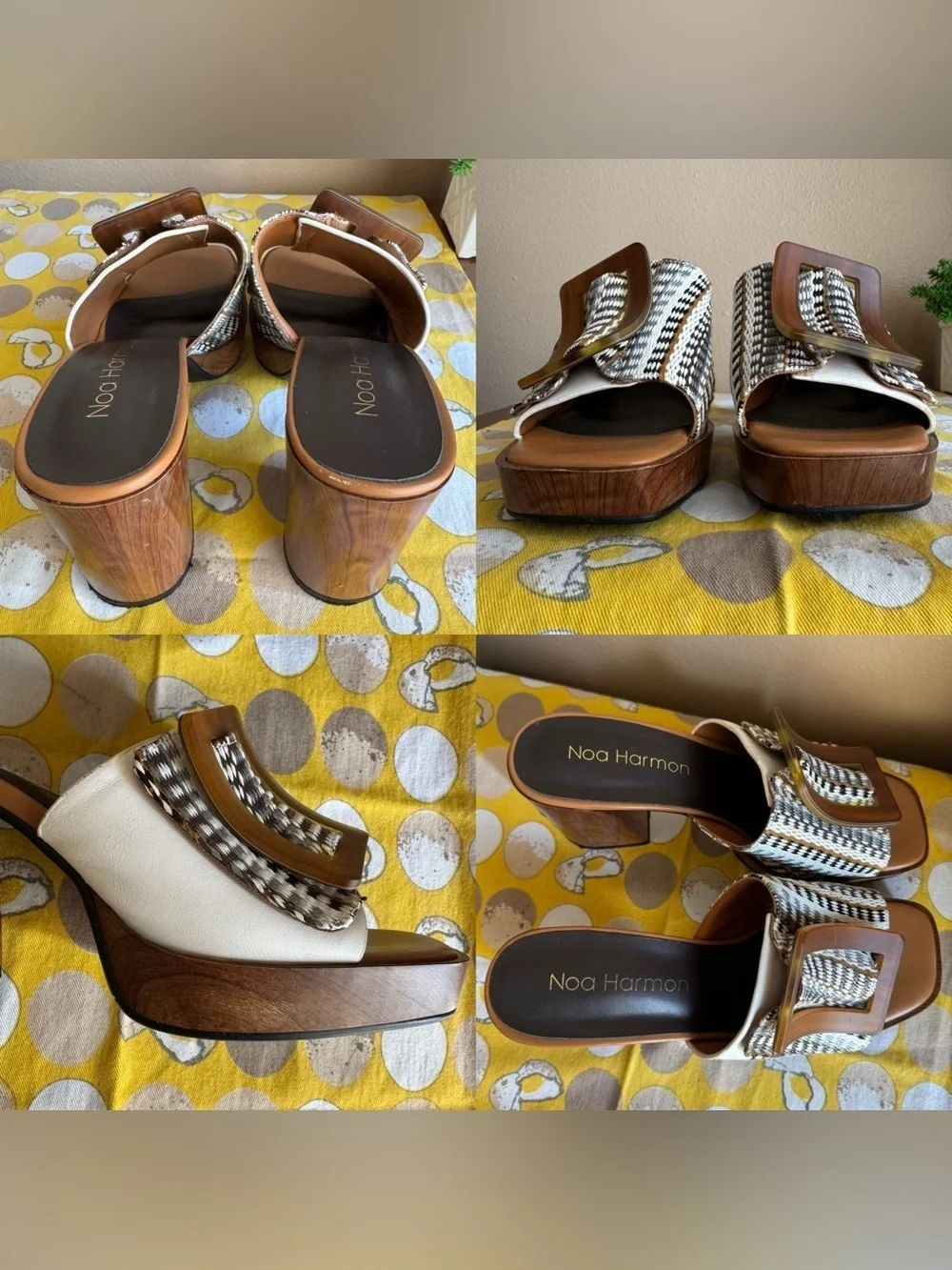 Noa Harmon platform heels with buckle size 40